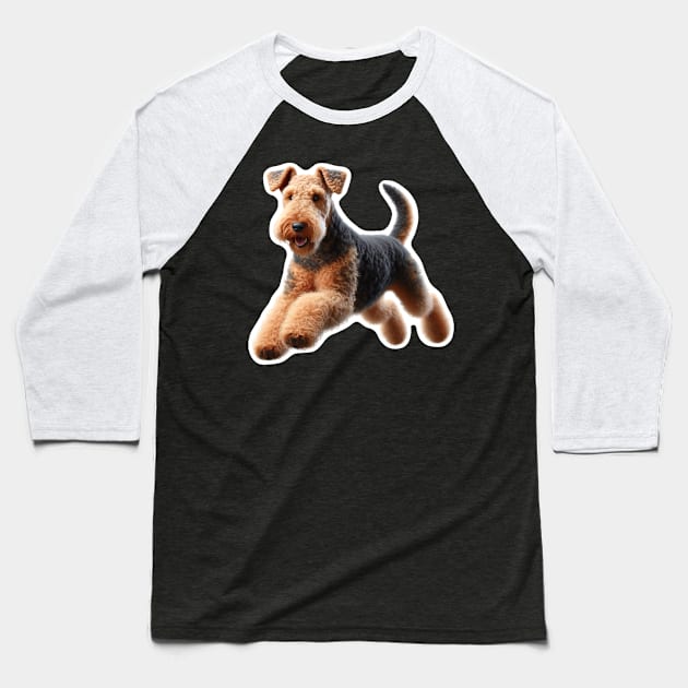 Airedale Terrier Baseball T-Shirt by millersye